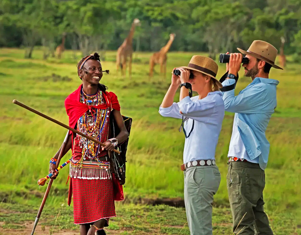 couple on Tanzania Safari